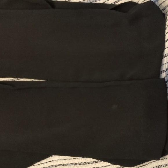 Halston Heritage sleeveless mock neck black ruffled jumpsuit minimalist Sz 0 - Picture 11 of 11
